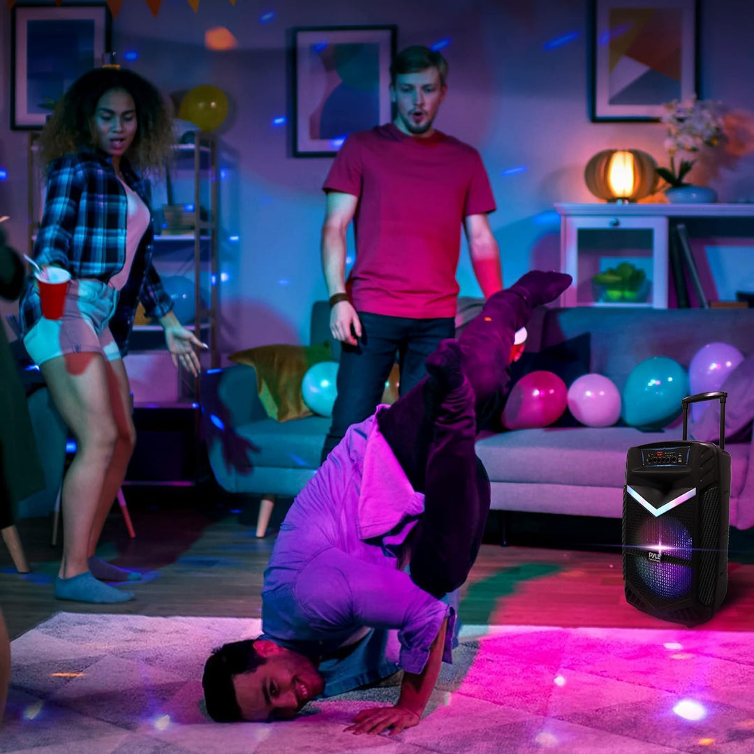 Pyle PA Bluetooth Lautsprecher, Karaoke Maschine und Karaoke Mikrofon, Musikbox Bluetooth Box, Party