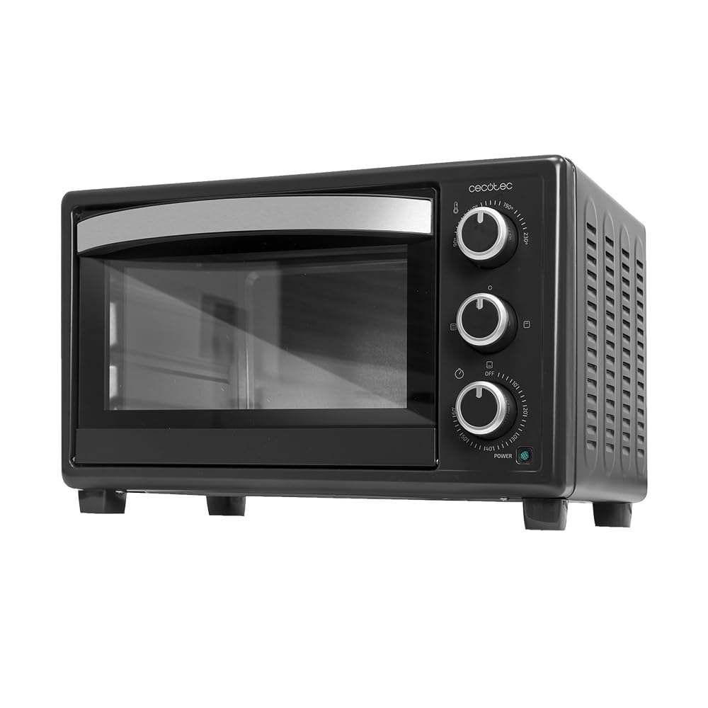 Cecotec Tischofen Bake&Toast 2300 Black, 23 L, Leistung 1500 W, bis zu 230ºC, 3 Heizmodi: Grill, Unt
