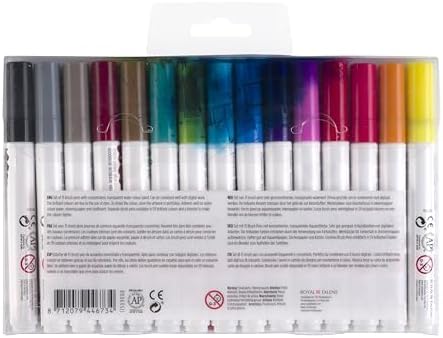 Royal Talens 11509003 - Ecoline Brush Pens 15 Stifte Set, flüssige Wasserfarbe