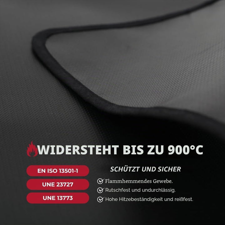 Feuerhemmende, wasserdichte, schützende Bodenmatte für Barbecues und Grills, Schutz für Camping und