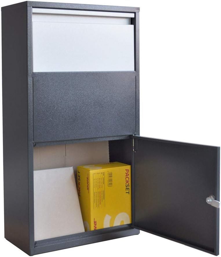 Haussmann Paketbriefkasten, Paketbox, Paletkasten, Briefkasten, Postbox, XXL Briefkasten, Kontaktlos