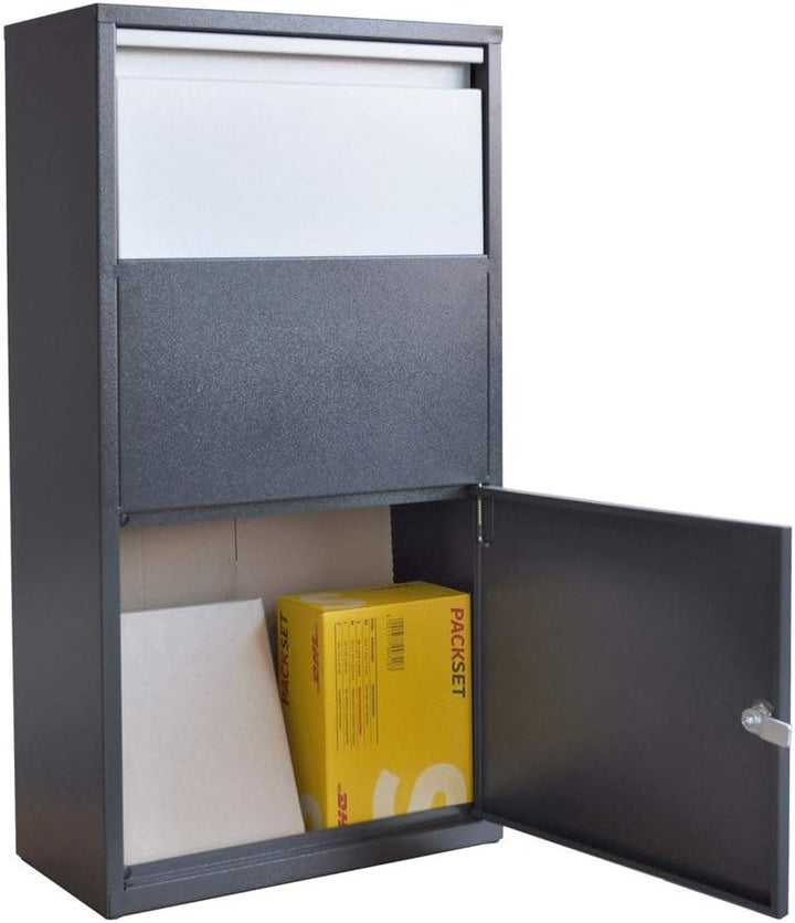 Haussmann Paketbriefkasten, Paketbox, Paletkasten, Briefkasten, Postbox, XXL Briefkasten, Kontaktlos