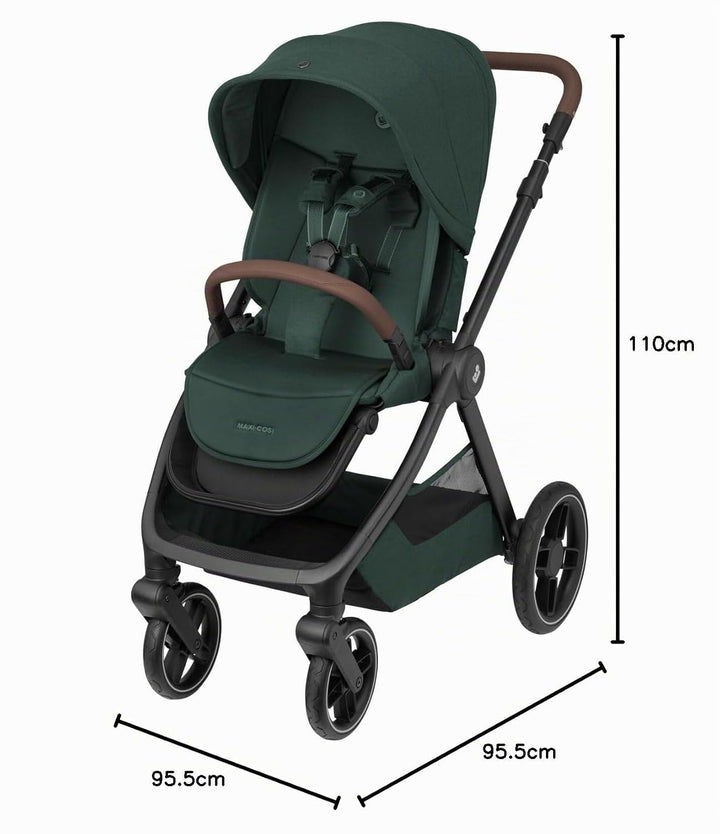 Maxi-Cosi Oxford Baby Kinderwagen, 0–4 Jahre, 0–22 kg, kompakt zusammenklappbar, Geräumiger Sitz, Sa
