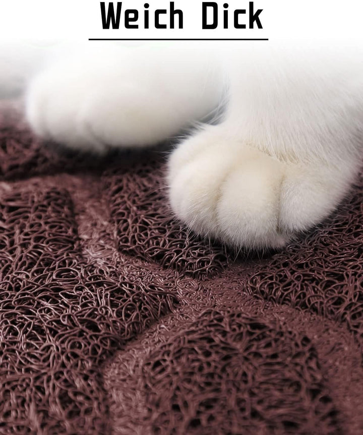 Yimobra Katzenstreu Matte, 90 x 60 cm, Wasserdichte Katzenklomatte Rutschfest Katzenklo Unterleger M