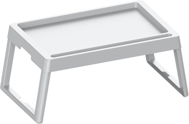 Faltbare Betttisch Weiss, Serviertablett Schoss Schreibtisch, Laptoptisch, Betttablett mit Tassen Sc