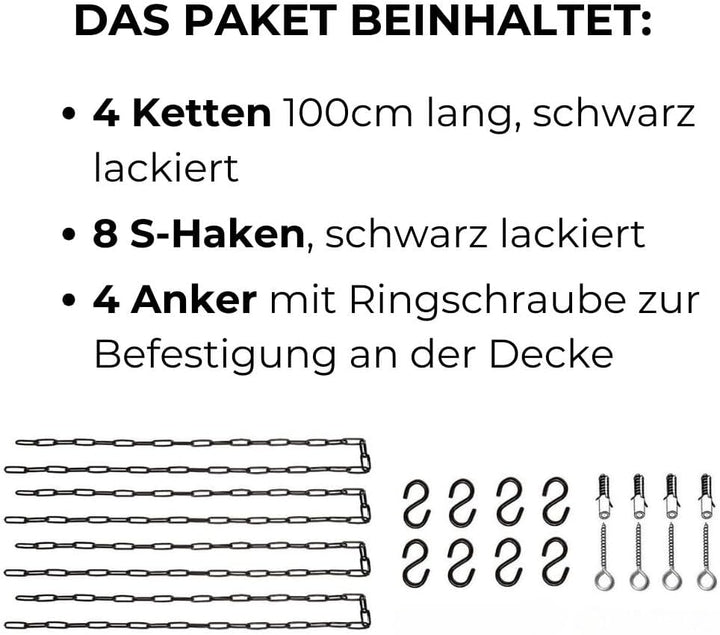 yelloo FLOWERS Hängendes Deckenregal mit Blumenketten für vertikale Garten Getränkehalter Flaschen B
