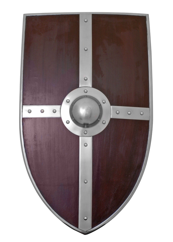 Battle-Merchant Wappenschild aus Holz mit Stahlbeschlägen - Schild