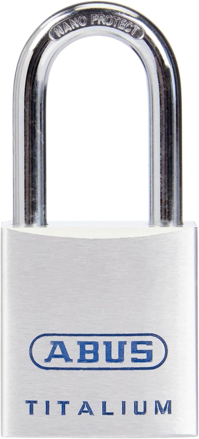 ABUS Titalium Vorhängeschloss 80TI/40HB40 gl.-8011 - gleichschliessend und mit hohem Bügel - leichte