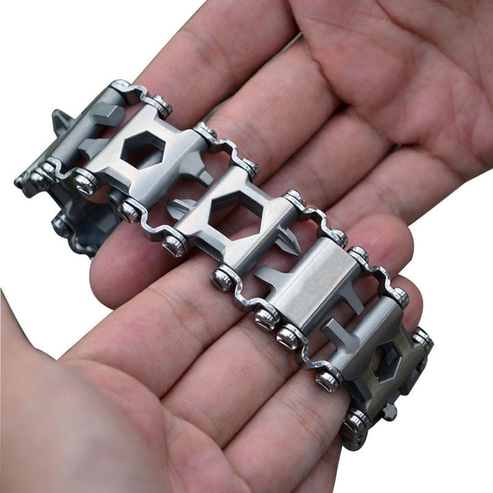 Multifunktions-Werkzeug-Armband-Schraubendreher, Dosenöffner, Flaschenöffner, Schraubenschlüssel, 29