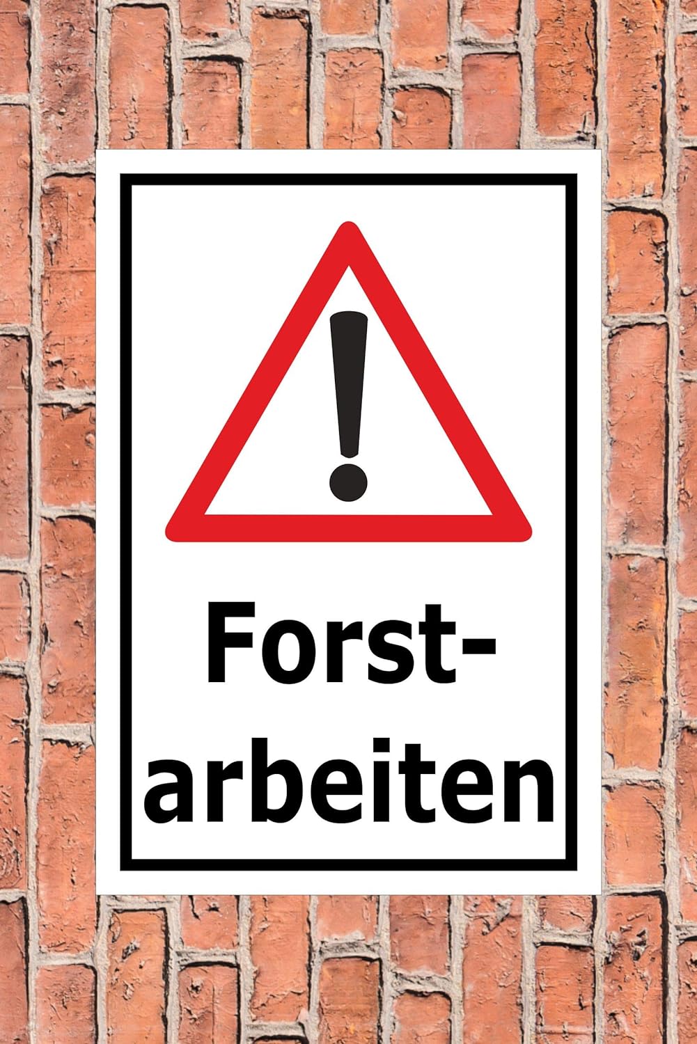 Melis Folienwerkstatt Schild Forst-Arbeiten - 60x40cm - Bohrlöcher - 3mm Aluverbund – 20 VAR S00359-