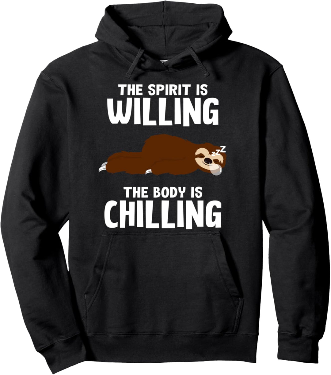 Faultier Chillen Schlafen Nichtstun Tier Hoodie Pullover Hoodie