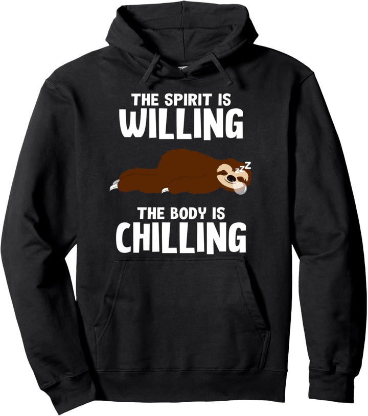 Faultier Chillen Schlafen Nichtstun Tier Hoodie Pullover Hoodie