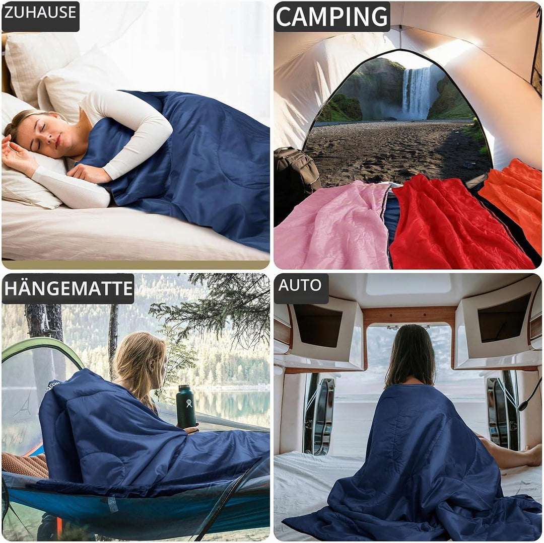JAICOM Schlafsack - Kleines Packmass Deckenschlafsack, Sommerschlafsack 800g | Leicht &amp; Dünn Schlafs