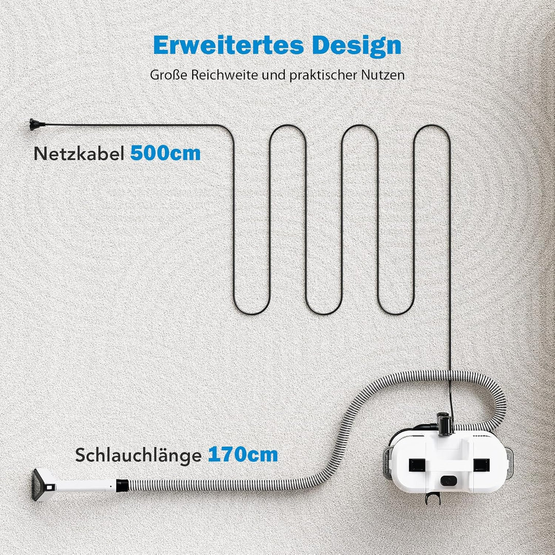 Tragbarer Polsterreiniger & Fleckenreiniger – 3-in-1 Spot Cleaner mit Sprüh-, Bürsten- und Saugfunkt