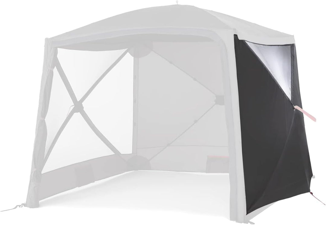 qeedo Quick Hub Square 2er Set Seitenwände - wasserabweisend, 4000 mm Wassersäule, mit PVC-Fenster -