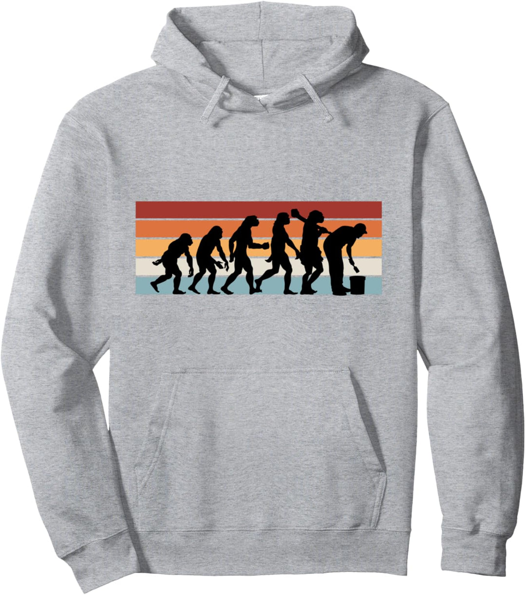 Maler Evolution Beruf Herren Pullover Hoodie