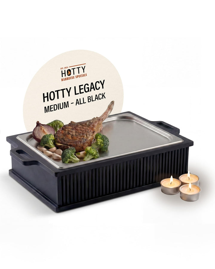 INEXTERIOR Hotty Legacy Warmhalteplatte fürs Grillen – BBQ-Design Speisenwärmer – Stövchen für Grill