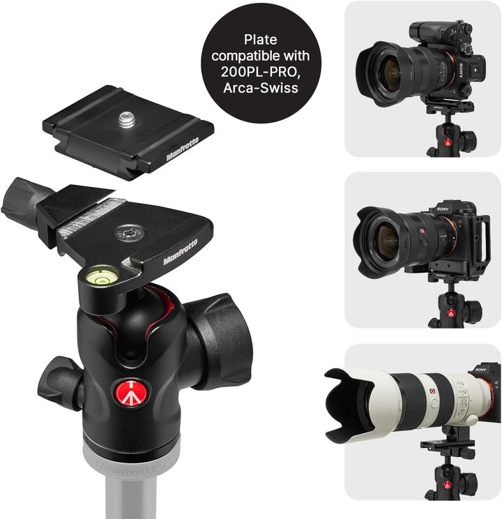 Manfrotto Befree Advanced AS, Kamerastativ, Drehverschluss, kompatibel mit Arca-Swiss, tragbares, ko