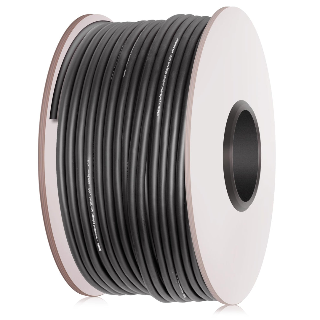 BEMERO Mikrofon- & Linekabel, Meterware, abgeschirmtes twisted-pair Kabel, symmetrisch, 100m 100 m,