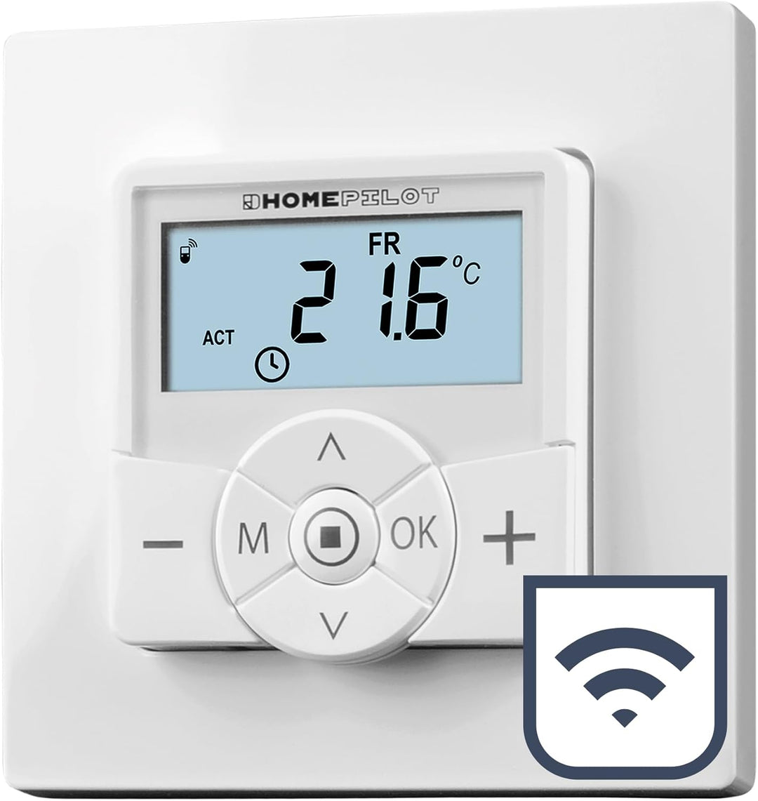 HOMEPILOT Thermostat Premium smart, Wandthermostat mit Funk z. B. für Fussbodenheizung, Unterputz 23