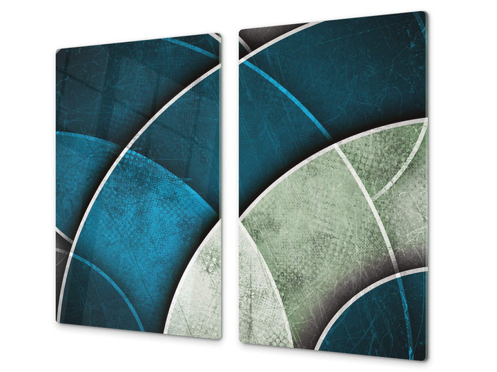 Schneidbrett aus Hartglas und schützende Arbeitsoberfläche – Schneideplatten SINGLE mit 60 x 52 cm u