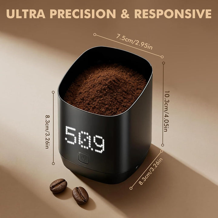 Digitale Kaffeewage mit LED-Display, Kaffee Waage mit LED-Display, Digitale Dosiermessbecher für Kaf