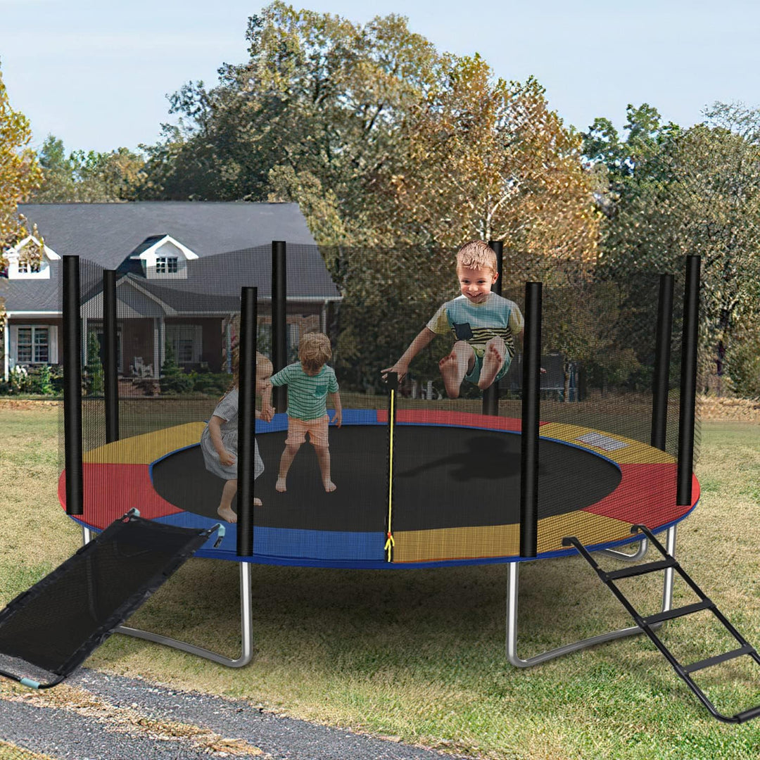 Ansobea Trampolin Gartentrampolin Randabdeckung,UV-beständig reissfest Federabdeckung, Trampolin Ran