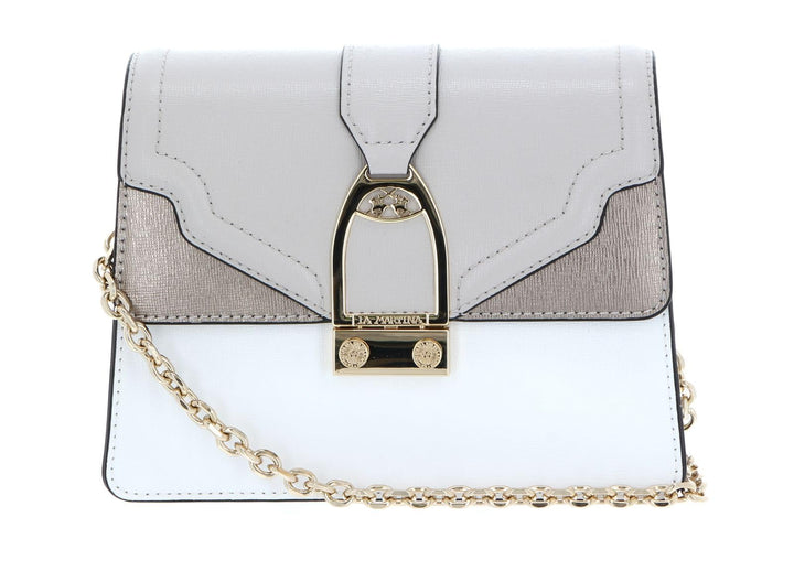La Martina Portena Shoulder Bag SilverCloud/White/ACC
