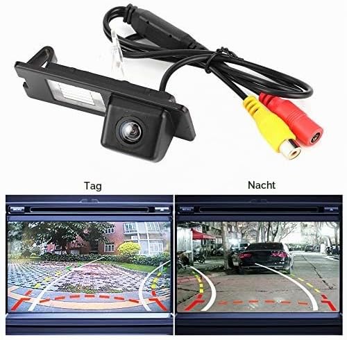 Tbest Rückfahrkamera, CCD, HD, IP68, wasserdicht, 170 Grad, Weitwinkel, für Nummernschildbeleuchtung