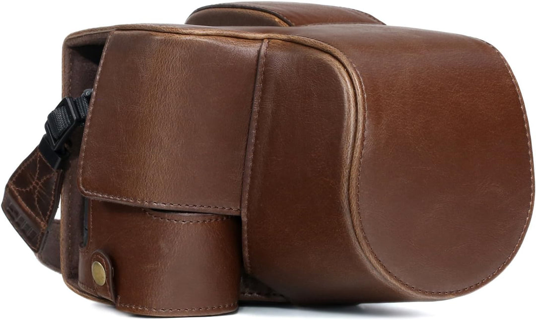 MegaGear Sony Cyber-Shot DSC-RX10 IV, DSC-RX10 III Ever Ready Leder Kamera-Case mit Trageriemen und