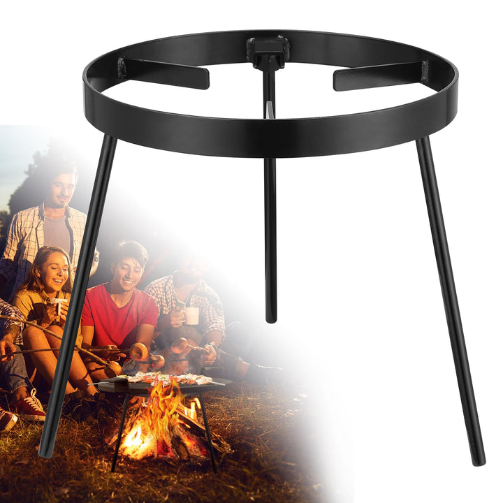 Lagerfeuerstativ zum Kochen – Lagerfeuer Kochausrüstung, Outdoor-Feuerstelle, tragbares Gusseisen, o
