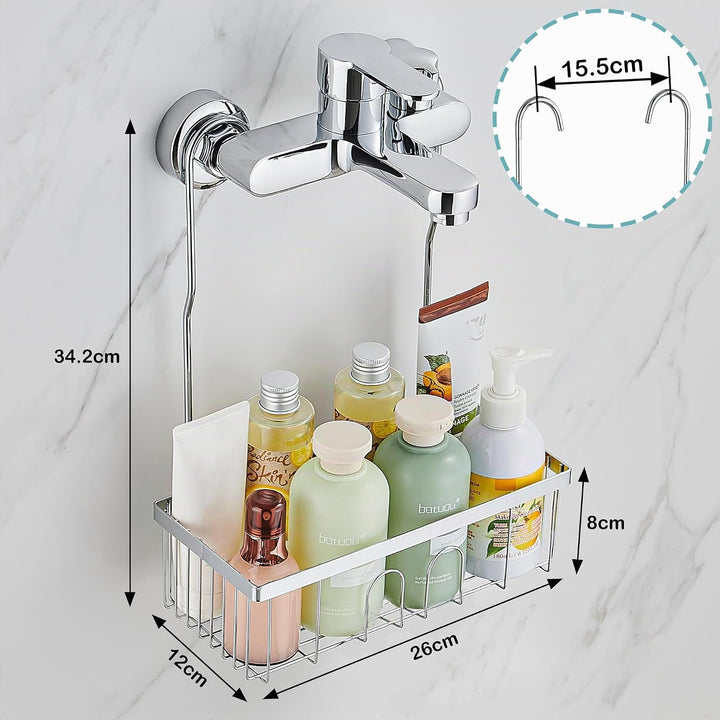 Duschablage Ohne Bohren, Duschablage Zum Hängen Shampoo Halterung für Dusche SS304 Edelstahl, Duschk