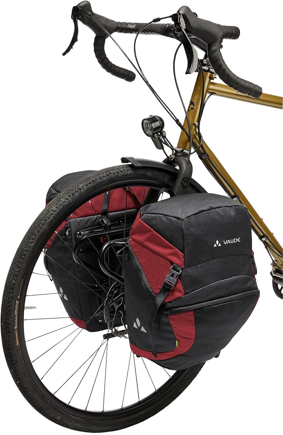 Vaude On Tour Front. Vorderradtaschen, Einheitsgrösse Einheitsgrösse black/carmine, Einheitsgrösse b