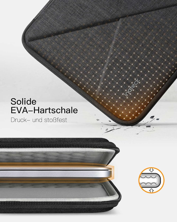 Inateck Eva stossfeste Laptoptasche kompatibel mit 14 MacBook Pro M3/M2/M1 Pro/Max 2023-2021, 13 Mac