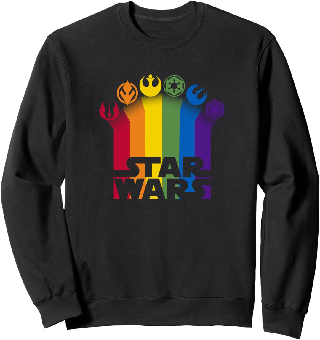 Star Wars Icon Trails Rainbow Pride Logo Sweatshirt