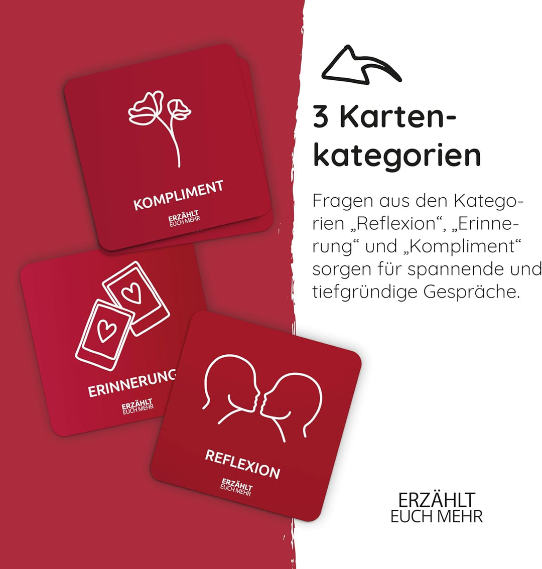 Simon & Jan Spiel für Paare – ERZÄHLT EUCH MEHR - Geschenk für Partner - Gesellschaftsspiel für 2 Pe