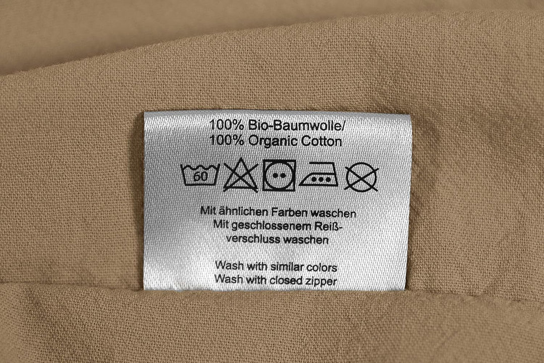 Bio-Bettwäsche Stone-Washed Renforce Lissabon 100% Bio-Baumwolle Knitterlook Stehsaum Bügelfrei Uni