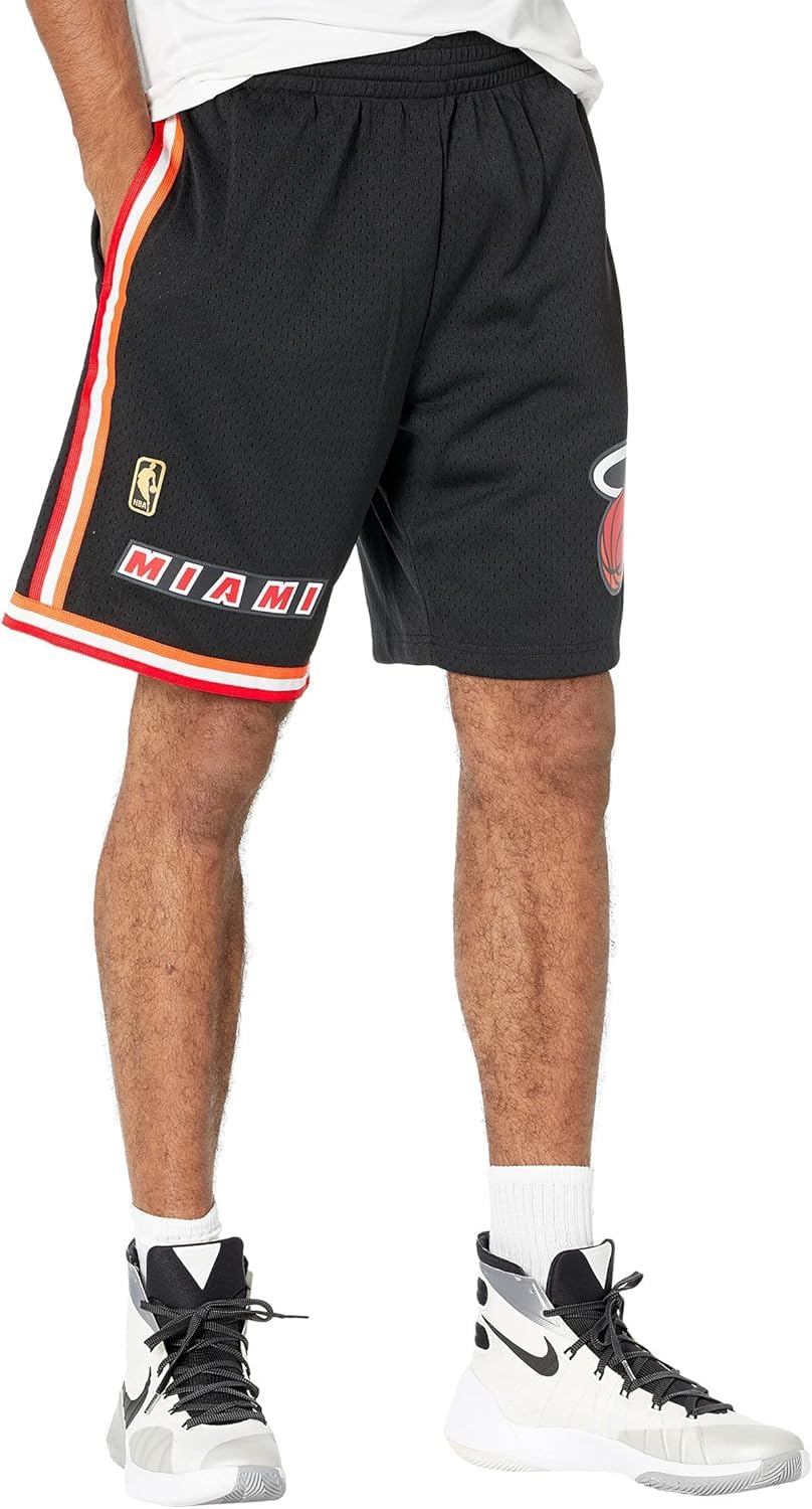 Mitchell & Ness Herren Swingman Shorts S Schwarz, S Schwarz