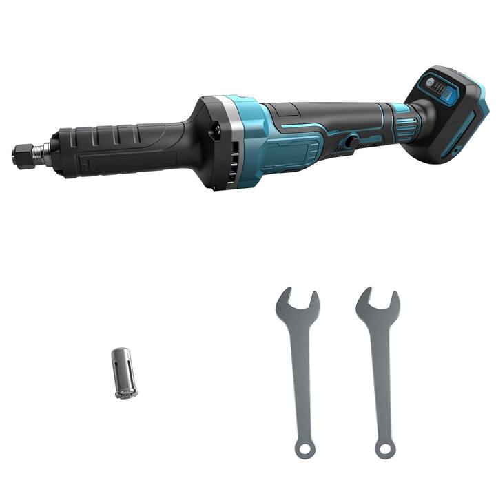 Akku Geradschleifer Kompatibel mit Makita 18V Akku, Bürstenloser Geradschleifer 6mm 3mm Bohrfutter P