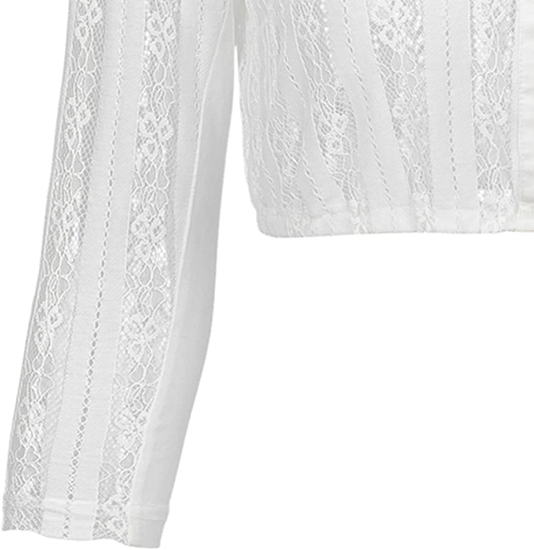 Kelliar Dirndlbluse Damen Creme-Weiss f. Oktoberfest Trachten Blusen Langarm Grösse 32-48 32 Jb24, 3