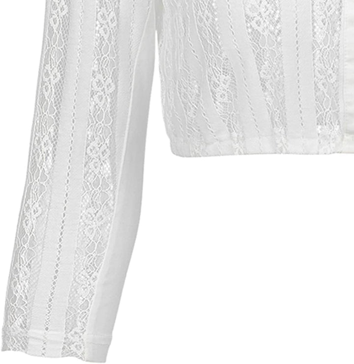 Kelliar Dirndlbluse Damen Creme-Weiss f. Oktoberfest Trachten Blusen Langarm Grösse 32-48 32 Jb24, 3