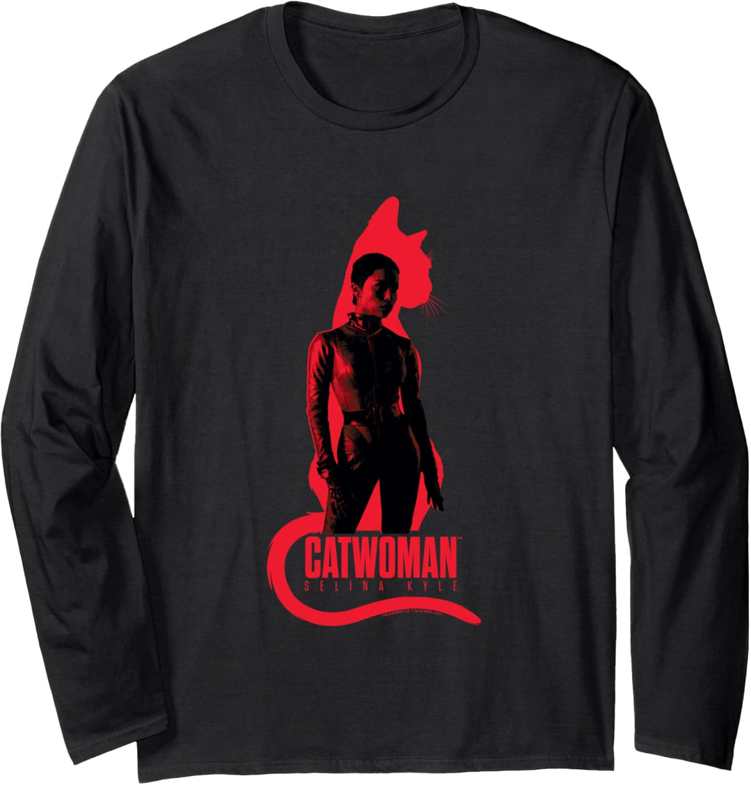 The Batman Selina Kyle Cat Silhouette Langarmshirt
