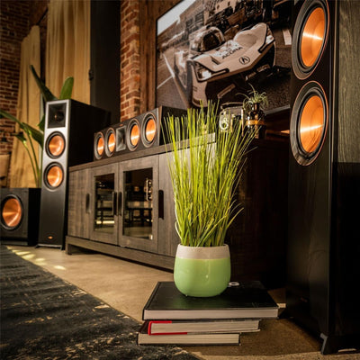 Klipsch Reference Premiere RP-404C II Mittelkanal-Lautsprecher mit flacher Tiefe, versiegeltes Desig