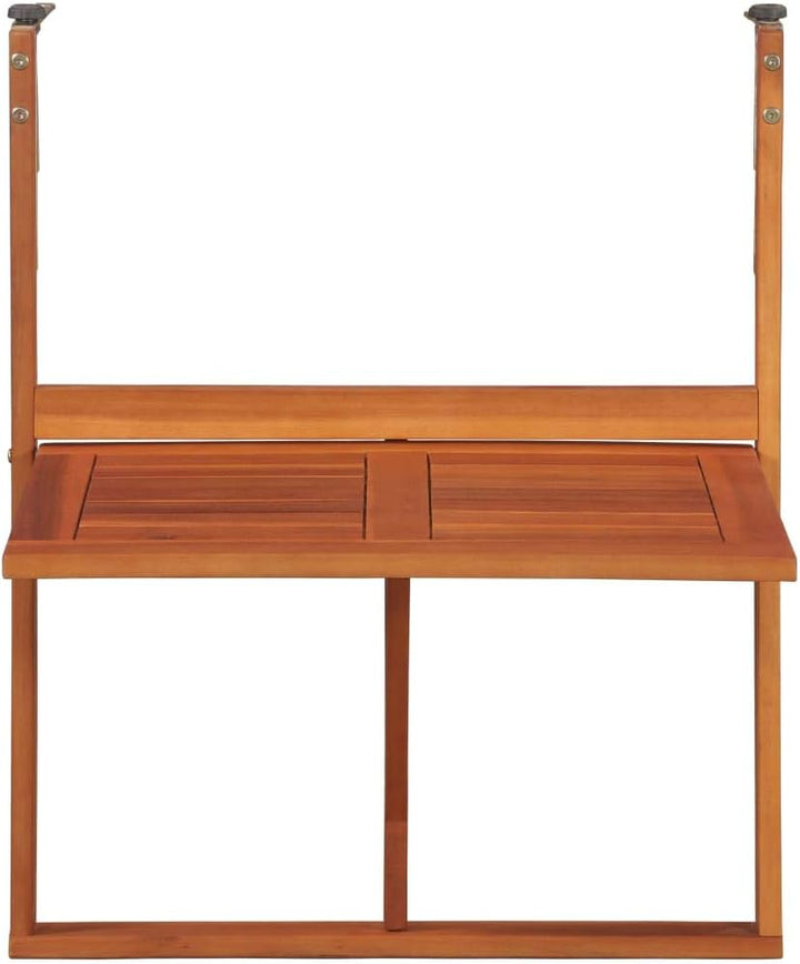 Tidyard Balkon-Klapptisch Hängetisch, Massivholz, Braun, 64,5 x 44 x 80 cm, Esstisch Kaffeetisch Hol