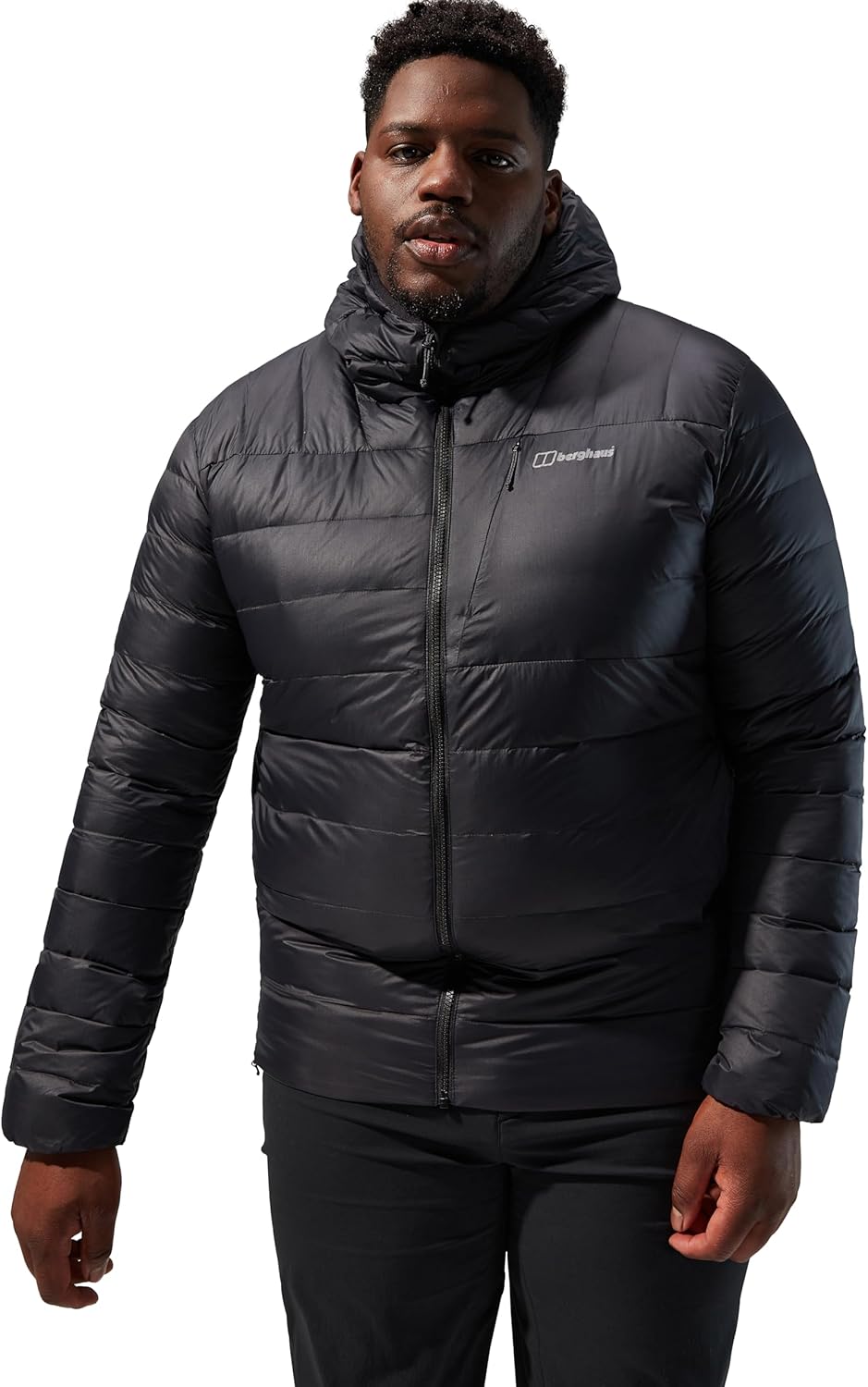 Berghaus Herren Silksworth Hooded Down Insulated Jacket S Jet Schwarz, S Jet Schwarz