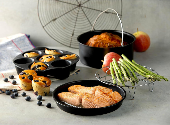 DOMO167 Silikonform für Heissluftfritteuse - 4PCS - Airfryer Zubehör Zubehörset für Heissluftfritteu