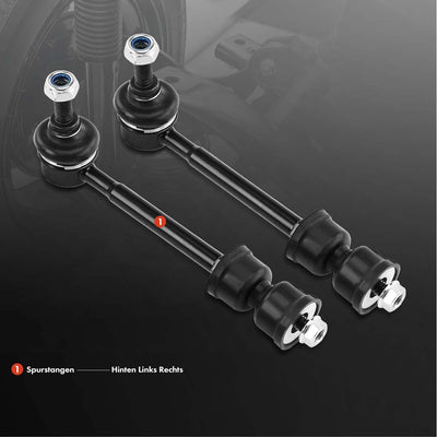 Frankberg 2x Spurstange Hinten Links Rechts Kompatibel mit Galaxy WA6 2006-2015 Mondeo IV BA7 2007-2