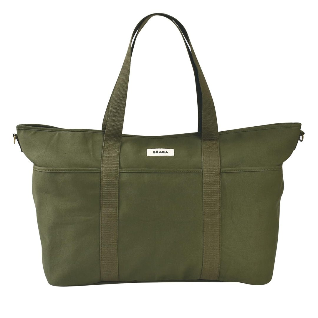 BÉABA Wickeltasche Baby Madrid XXL 44L – Extra Grosse Wickeltasche im Tote-Format, Unisex für Mama u