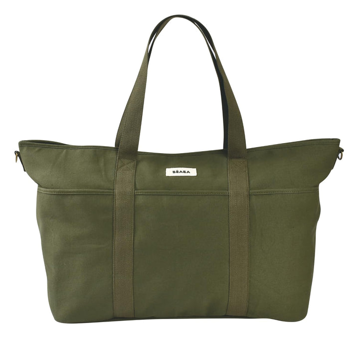 BÉABA Wickeltasche Baby Madrid XXL 44L – Extra Grosse Wickeltasche im Tote-Format, Unisex für Mama u