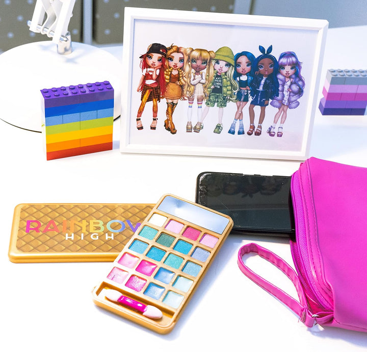 Rainbow HIGH Smartphone Make Up Set Kinderschminke Lidschatten Lipgloss Applikator Spiegel Mädchen R
